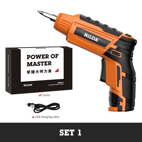 HILDA 4.2V Cordless Electric Screwdriver Lithium Battery Screwdriver with Twistable Handle 14 HILDA 4.2V Cordless Electric Screwdriver Lithium Battery Screwdriver with Twistable Handle - Image 14