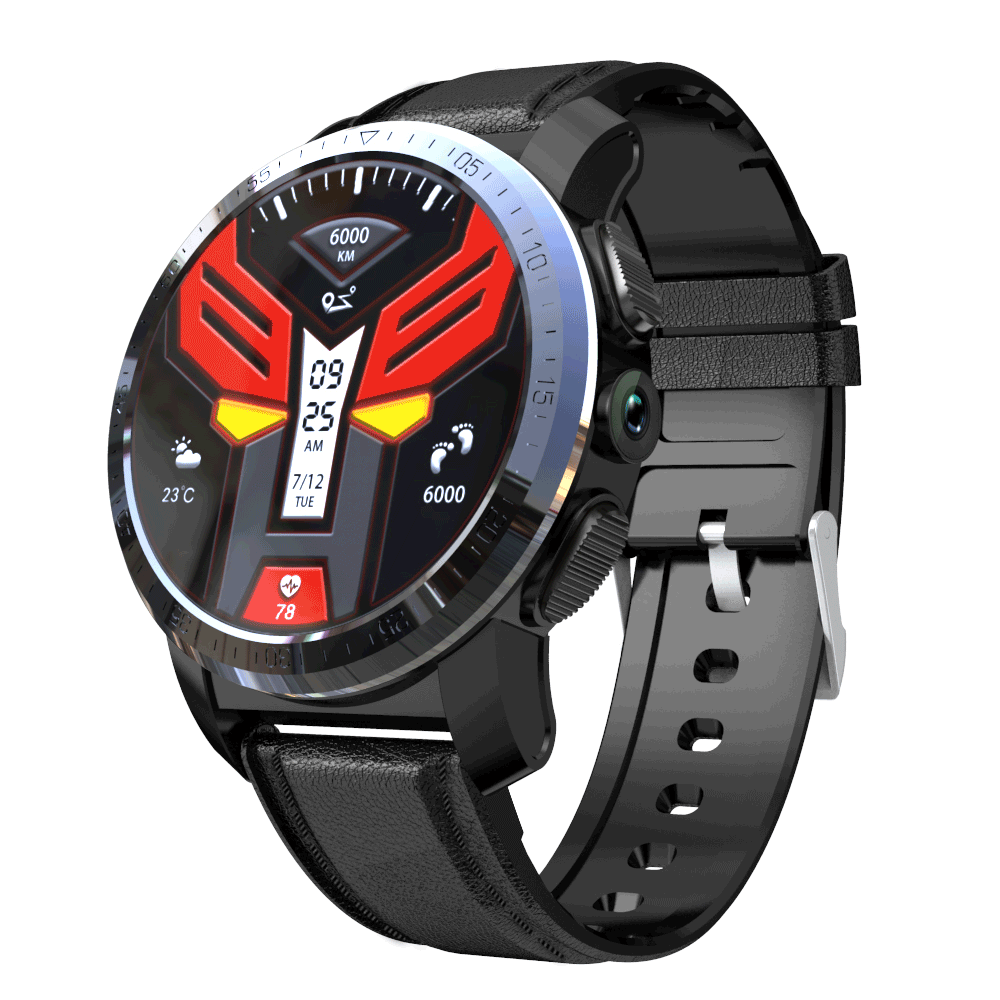 Kospet Optimus Pro Dual Chip System 3G+32G 4G-LTE Watch Phone AMOLED 8.0MP 800mAh GPS Google Play Smart Watch (Black) 2