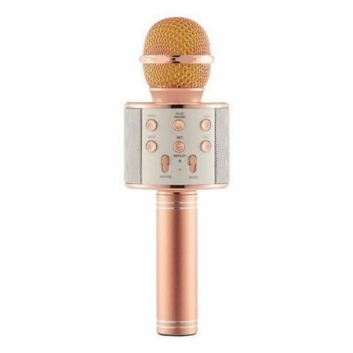 Wireless Bluetooth Karaoke Microphone Speaker Handheld Mic USB Player AU 12