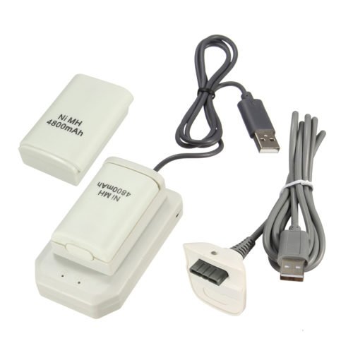 4800mAh Rechargeable Battery Pack Charging Kit For Xbox 360 Battery Wireless Controller 8