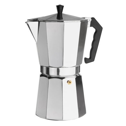 12Cups 600ML Silver Aluminum Moka Pot Octagonal Espresso Coffee Cup Grinder Stove Percolator 1