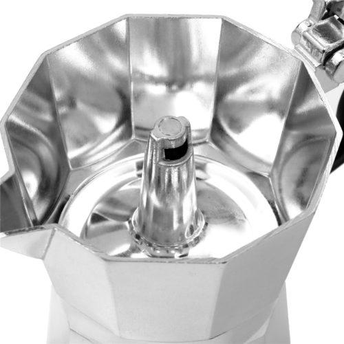 50 / 100 / 150 / 450ml Silver Aluminum Octagonal Mocha Coffee Pot Cup Percolator Maker Tea Pot 5