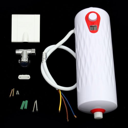 6500W Tankless Instant Electric Hot Water Heater Set Kitchen Bathroom Shower Heater 13