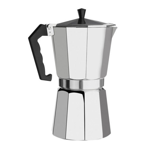 12Cups 600ML Silver Aluminum Moka Pot Octagonal Espresso Coffee Cup Grinder Stove Percolator 3