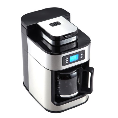 1000W 110V Auto Drip Coffee Machine American Espresso Drink Maker With Grinder 5