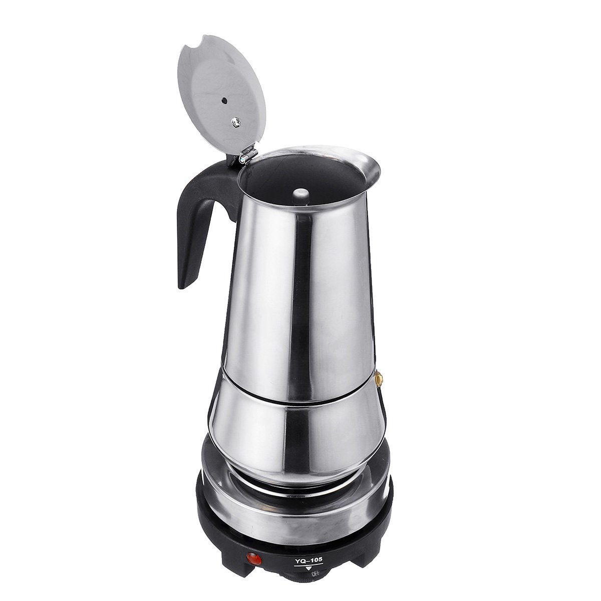 220V 500W 450ml Portable Coffee Espresso Pot Maker & Electric Stove Home Kitchen Tools 9 220V 500W 450ml Portable Coffee Espresso Pot Maker & Electric Stove Home Kitchen Tools - Image 9