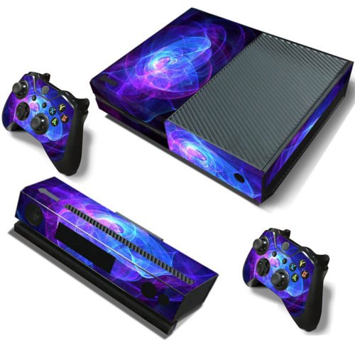 Purple Protective Vinyl Decal Skin Stickers Wrap Cover For Xbox One Game Console Game Controller Kinect 2