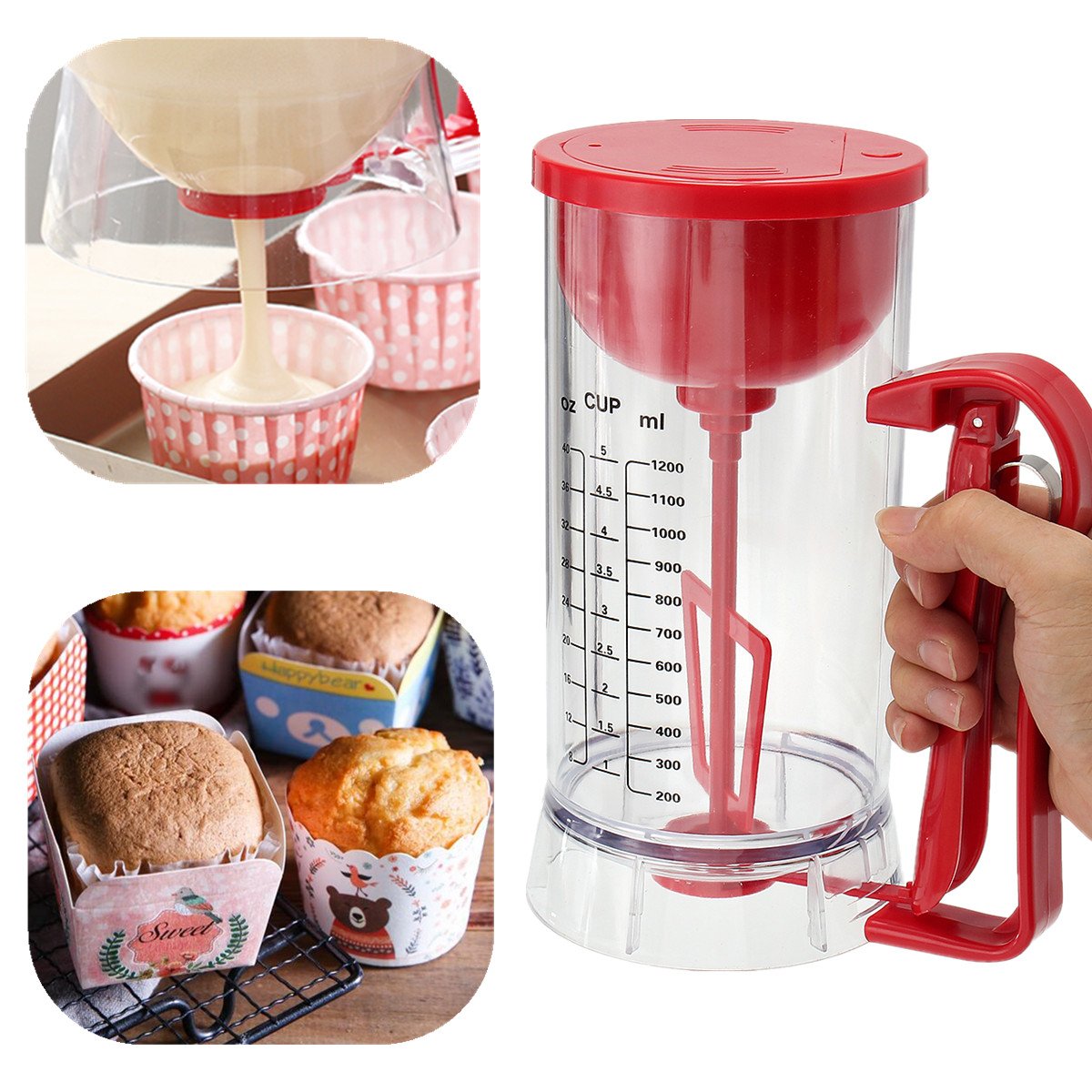 Cordless Electric Pan Cake Cup Cake Waffles Batter Mixer Dispenser Maker Machine 3 Cordless Electric Pan Cake Cup Cake Waffles Batter Mixer Dispenser Maker Machine - Image 3