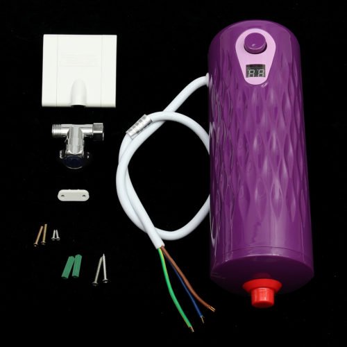 6500W Tankless Instant Electric Hot Water Heater Set Kitchen Bathroom Shower Heater 12