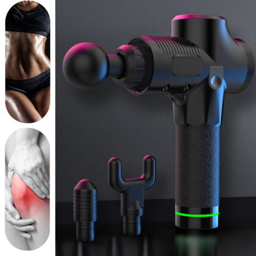 2500mAh Electric Massager Muscle Massage Therapy Vibration G un Deep Tissue Display Cordless Percussion Massager Percussion Massage Device 4