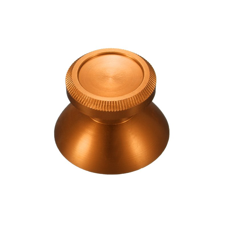 Universal Joystick Aluminum Alloy Mushroom Cap Analog Thumbstick for Xbox One PS4 Dualshock 4 Gamepad Game Controller Gold