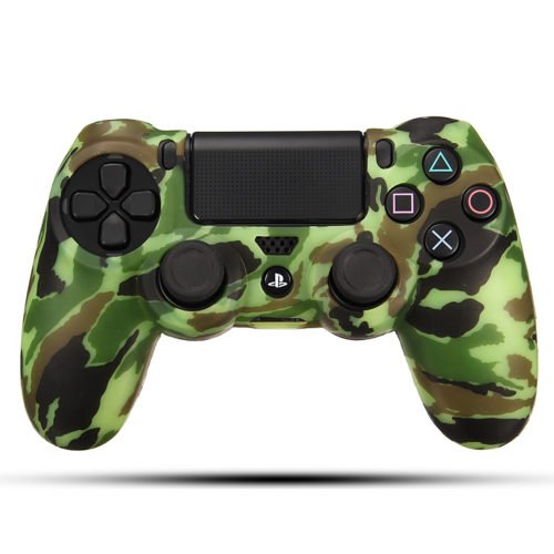 Durable Decal Camouflage Grip Cover Case Silicone Rubber Soft Skin Protector for Playstation 4 for Dualshock 4 Gamepad 8
