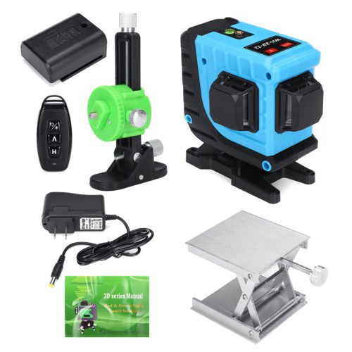 12 Lines 360° 3D Cross Lines Green Laser Level Self Leveling APP/Remote Control 8
