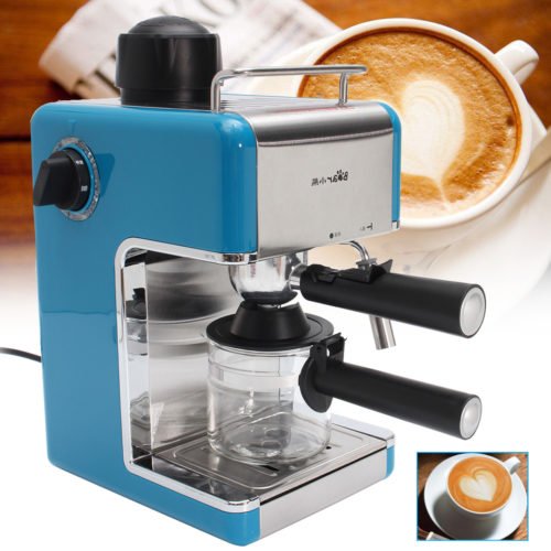Stainless Steel Kitchen Steam Espresso Cappuccino Latte Coffee Maker Machine 1