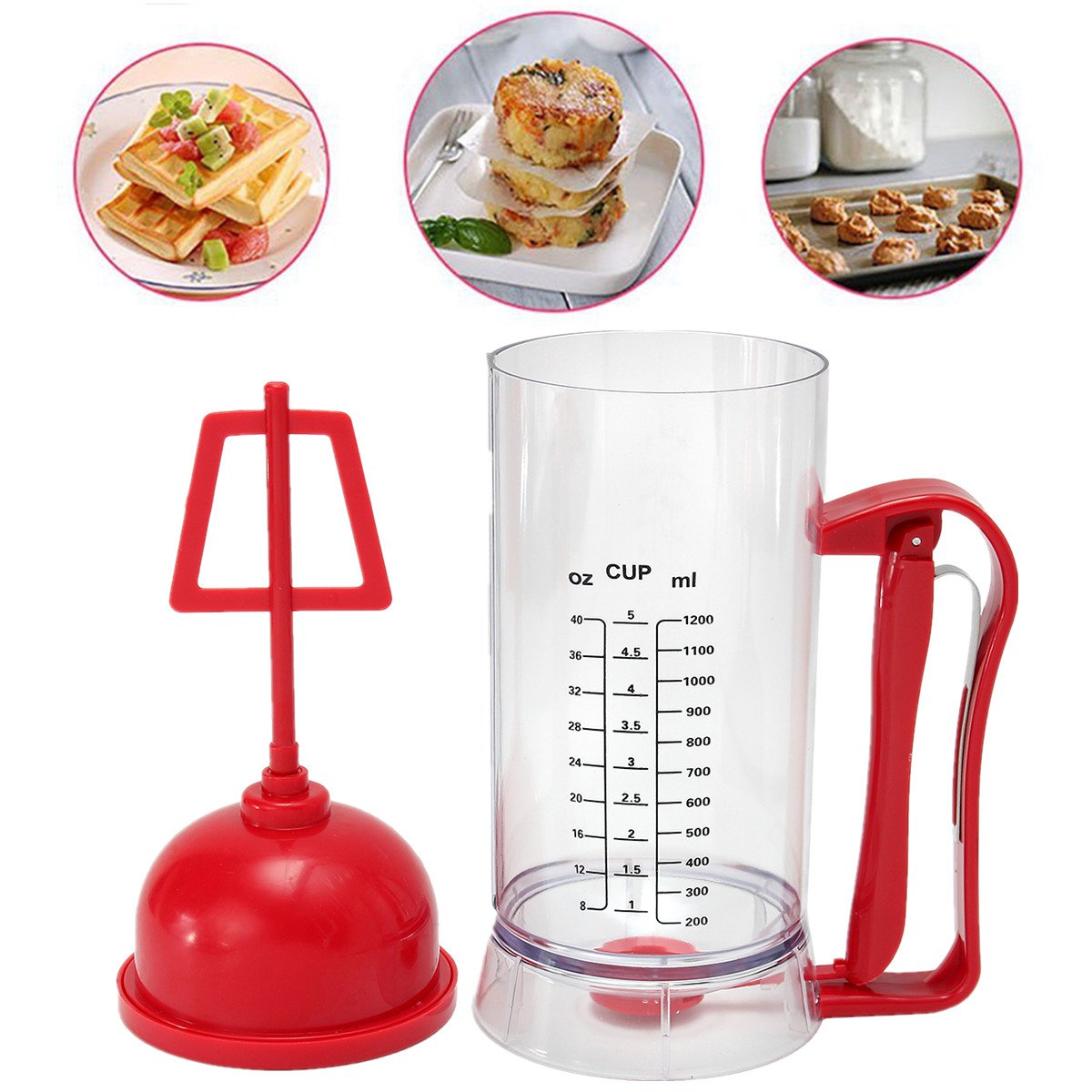 Cordless Electric Pan Cake Cup Cake Waffles Batter Mixer Dispenser Maker Machine 5 Cordless Electric Pan Cake Cup Cake Waffles Batter Mixer Dispenser Maker Machine - Image 5