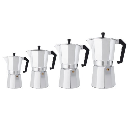 3/6/9/12 Cups Aluminum Espresso Moka Percolator Portable Coffee Maker Stovetop Home DIY 1
