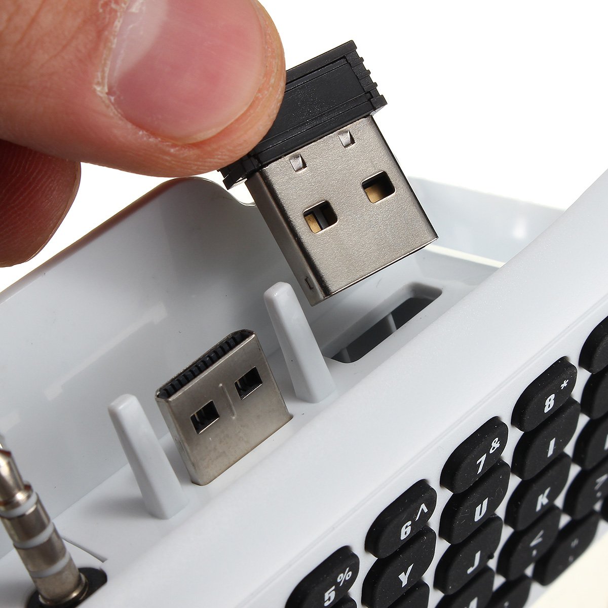 2.4G White Wireless Message Chatpad Keyboard KeyPad For Xbox One S Controller 4 2.4G White Wireless Message Chatpad Keyboard KeyPad For Xbox One S Controller - Image 4