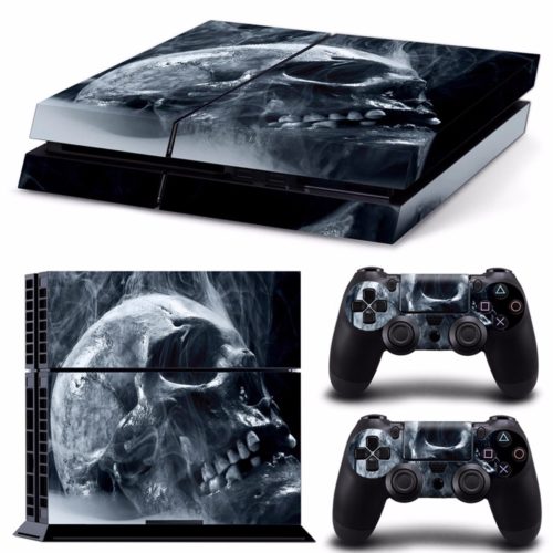 Skull Skin Style Sticker For PS4 Play Station 4 Console 2 Controllers Vinyl Decal 1