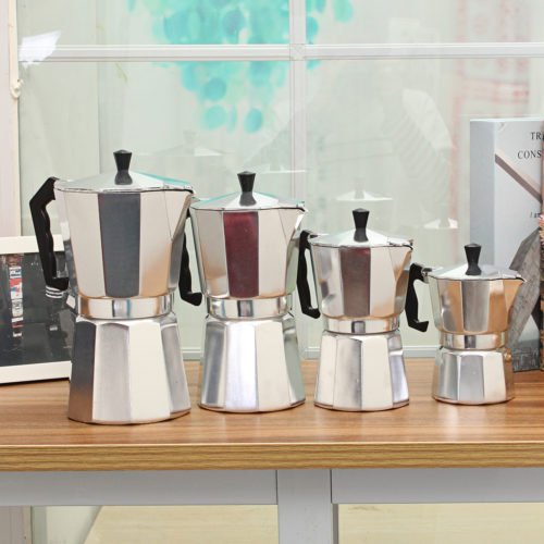 3/6/9/12 Cups Aluminum Espresso Moka Percolator Portable Coffee Maker Stovetop Home DIY 3