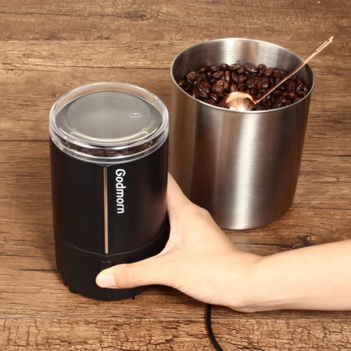 Electric Coffee Grinder Espresso Grinder One Touch Multi-function Bean Grinder Auto Shut Off & Overheating Protection 3