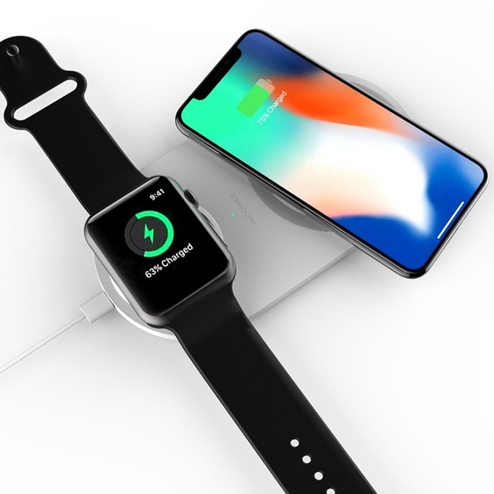 Bakeey 3 In 1 10W 7.5W 5W Night Light Indication Lamp Fast Charging Wireless Charger For iPhone XS 11 Pro Huawei P30 Pro Watch 5 Headset 5 Bakeey 3 In 1 10W 7.5W 5W Night Light Indication Lamp Fast Charging Wireless Charger For iPhone XS 11 Pro Huawei P30 Pro Watch 5 Headset - Image 5