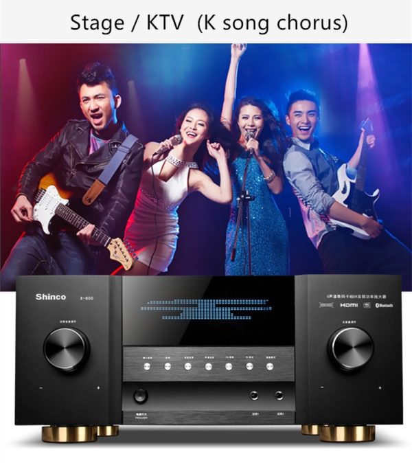 Home Theater HDMI 4K Amplifier HIFI Bluetooth 5.1 800W 3D 6