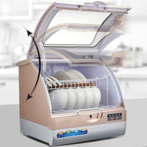 800W Intelligent automatic mini dishwasher