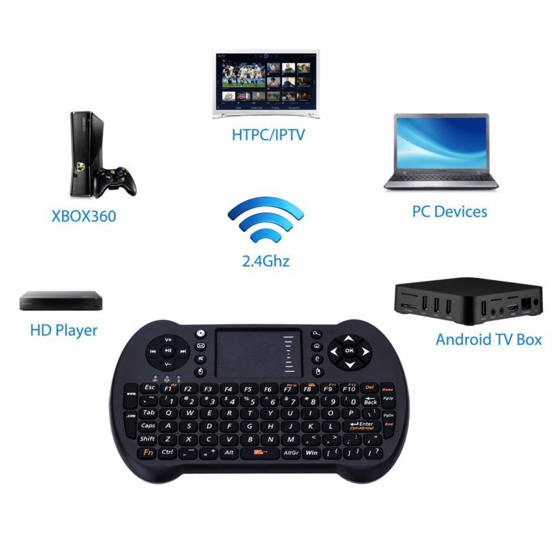 S501 2.4G Wireless Keyboard With Touchpad Mouse Game Held For Android TV Box/Xbox 360/Windows PC 3 S501 2.4G Wireless Keyboard With Touchpad Mouse Game Held For Android TV Box/Xbox 360/Windows PC - Image 3