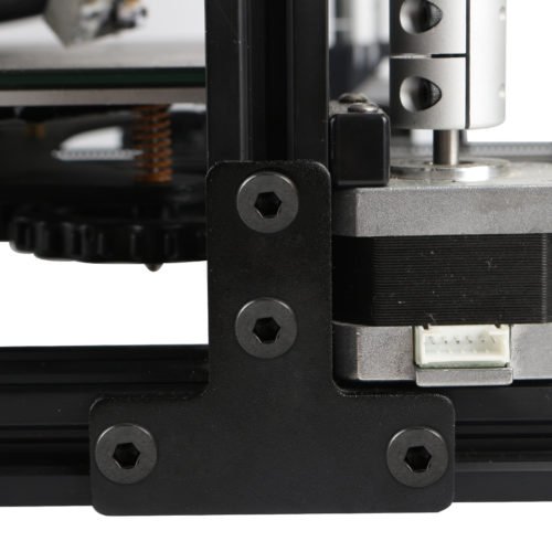 Aluminum Black T-type Boat Nut Screw Fixed Plate Bracket for 3D Printer Aluminum Profile Connect 7