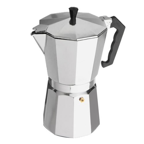 12Cups 600ML Silver Aluminum Moka Pot Octagonal Espresso Coffee Cup Grinder Stove Percolator 2