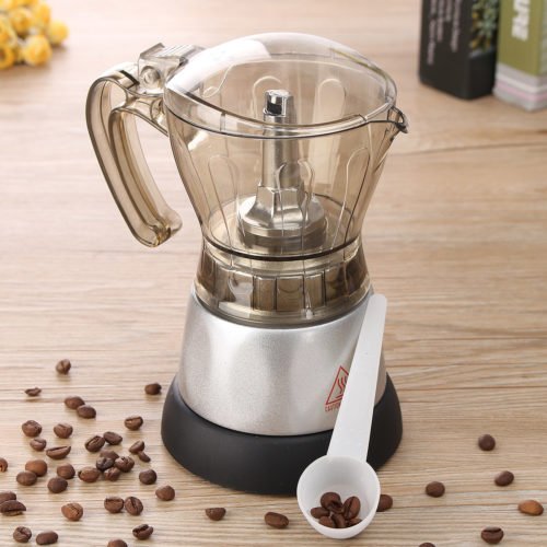 4 Cup Automatic Transparent Acrylic Coffee Maker Percolator Moka Pot Stovetop Espresso Pot Machine 6