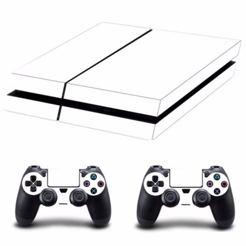 White Skin Sticker for PS4 Play Station 4 Console 2 Controller Protector Skin 3