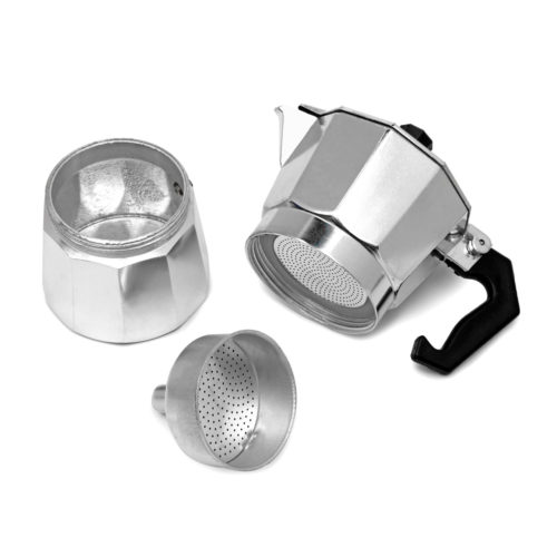 50 / 100 / 150 / 450ml Silver Aluminum Octagonal Mocha Coffee Pot Cup Percolator Maker Tea Pot 6