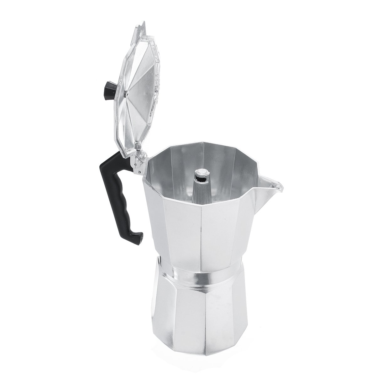 3/6/9/12 Cups Aluminum Espresso Moka Percolator Portable Coffee Maker Stovetop Home DIY 10 3/6/9/12 Cups Aluminum Espresso Moka Percolator Portable Coffee Maker Stovetop Home DIY - Image 10