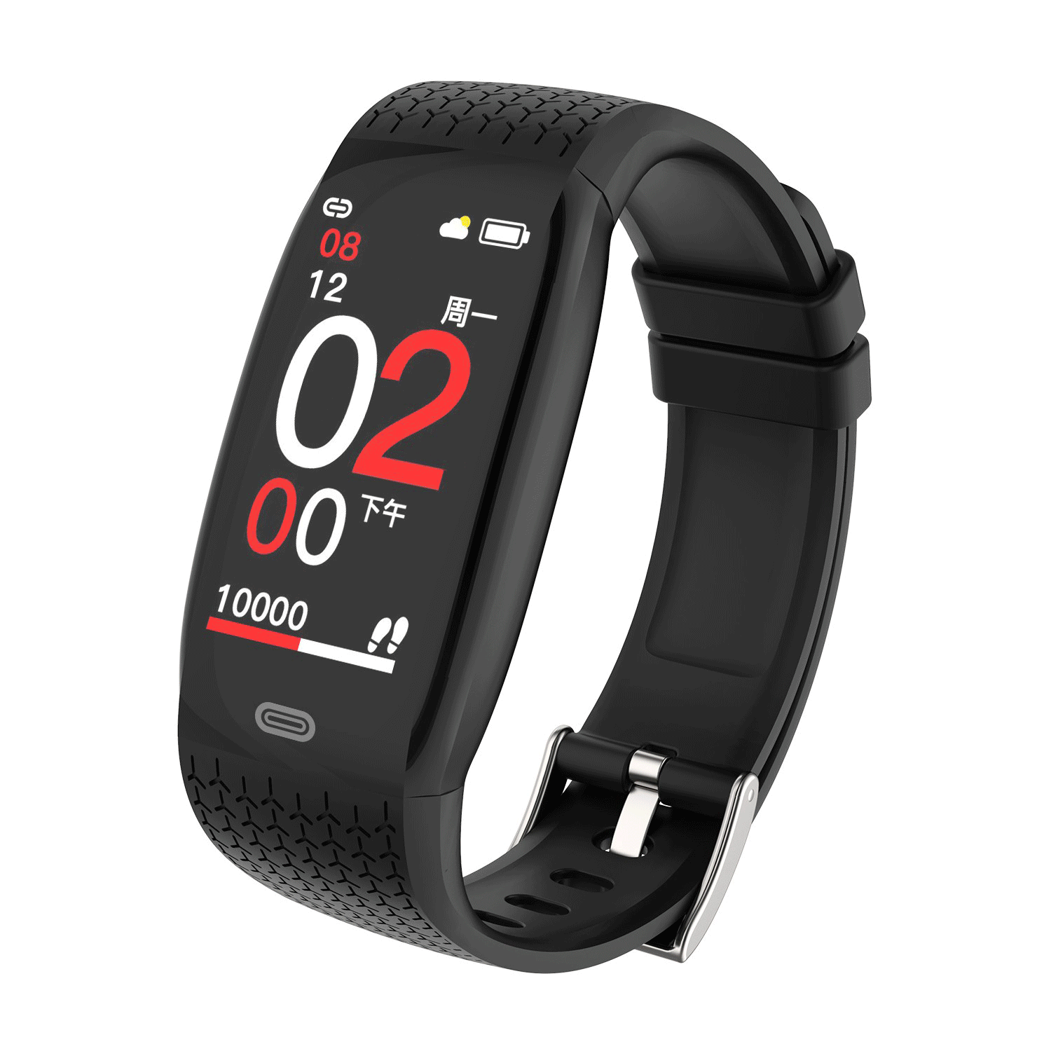 Bakeey S2 1.14' Big Screen Wristband Heart Rate Monitor Fitness Tracker USB Charger Smart Watch 2