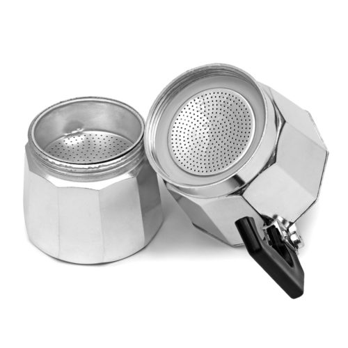 50 / 100 / 150 / 450ml Silver Aluminum Octagonal Mocha Coffee Pot Cup Percolator Maker Tea Pot 7