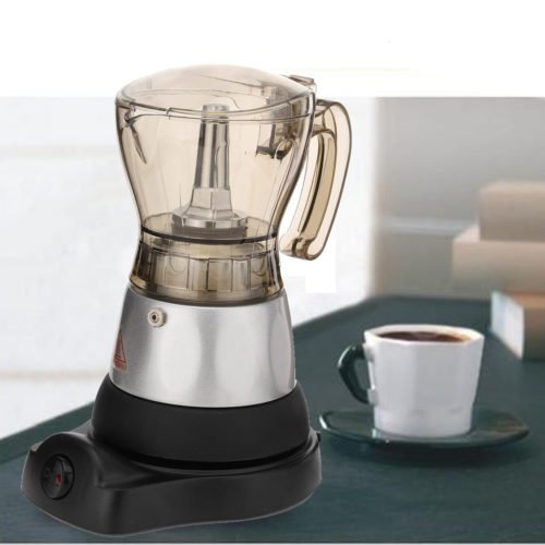 4 Cup Automatic Transparent Acrylic Coffee Maker Percolator Moka Pot Stovetop Espresso Pot Machine 5