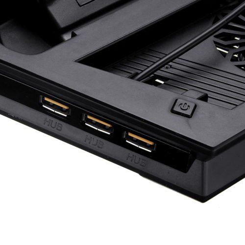 LED Charger Station Stand Charging Dock Cooling Fan for Sony Playstation 4 PS4 PRO Slim Game Console Gamepad 9