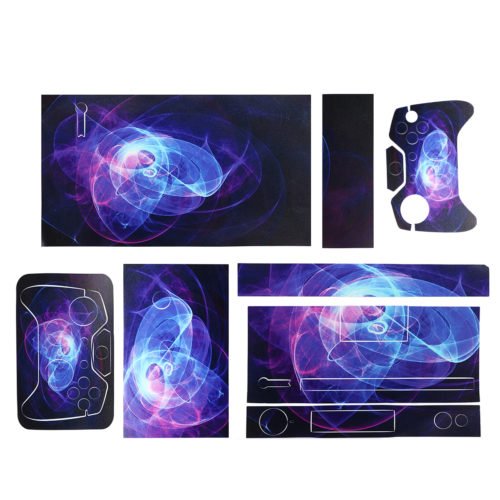 Purple Protective Vinyl Decal Skin Stickers Wrap Cover For Xbox One Game Console Game Controller Kinect 5