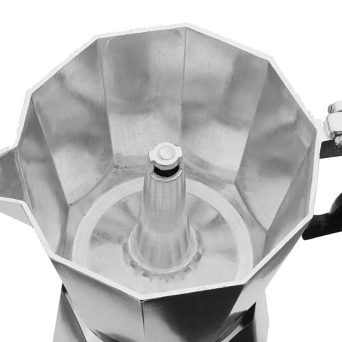 12Cups 600ML Silver Aluminum Moka Pot Octagonal Espresso Coffee Cup Grinder Stove Percolator 5