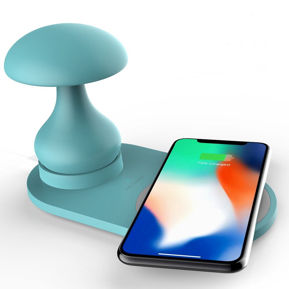 Bakeey 3 In 1 10W 7.5W 5W Night Light Indication Lamp Fast Charging Wireless Charger For iPhone XS 11 Pro Huawei P30 Pro Watch 5 Headset 3 Bakeey 3 In 1 10W 7.5W 5W Night Light Indication Lamp Fast Charging Wireless Charger For iPhone XS 11 Pro Huawei P30 Pro Watch 5 Headset - Image 3