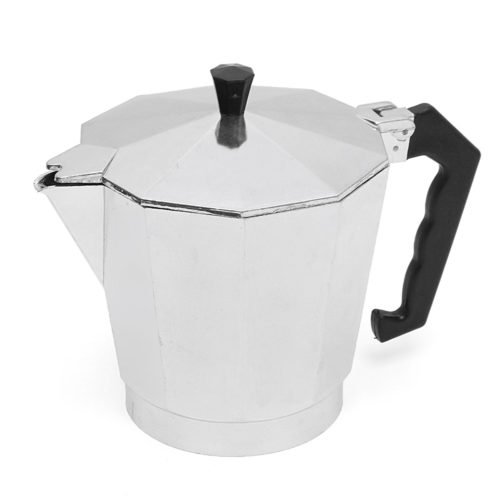 12Cups 600ML Silver Aluminum Moka Pot Octagonal Espresso Coffee Cup Grinder Stove Percolator 8