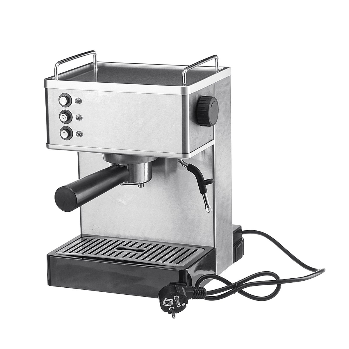 1050W Coffee Machine Espresso Cappuccino Latte Drink Maker Milk Steamer 2