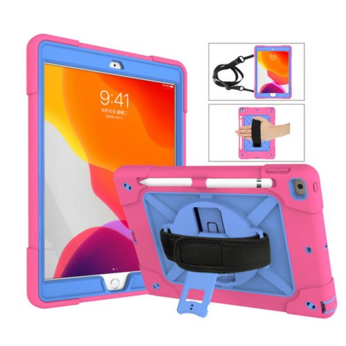 Hybrid Silicone Shoulder Strap Tablet Case For iPad 10.2" 7th Generation 2019 14