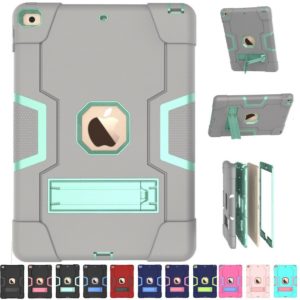 For iPad 10.2 7th Gen 2019 Shockproof Stand Case Heavy Duty Hard Rubber Cover