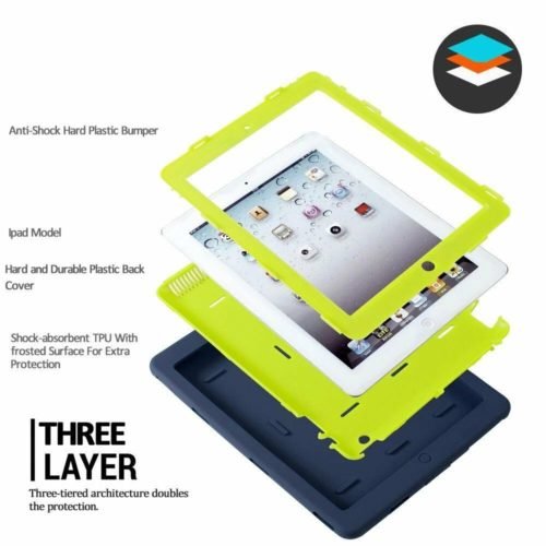 Heavy Duty Shockproof Case Cover For New iPad 6th Gen 9.7" iPad 4 3 2 mini Air 8