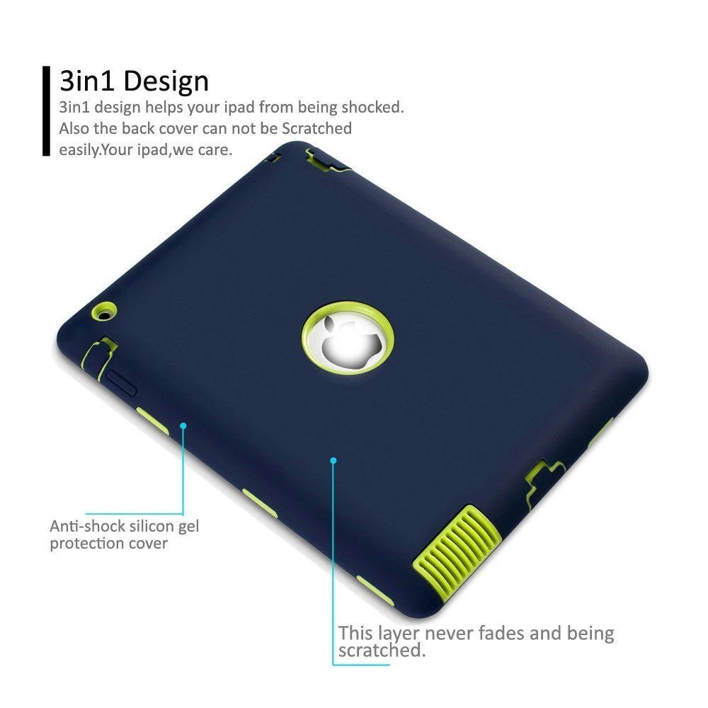 Heavy Duty Shockproof Case Cover For New iPad 6th Gen 9.7" iPad 4 3 2 mini Air 9 Heavy Duty Shockproof Case Cover For New iPad 6th Gen 9.7" iPad 4 3 2 mini Air - Image 9