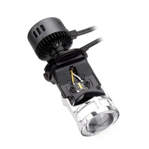 G9 H4 LED Headlights with Mini Projector Lens Hi/Lo Beam Bulb 60W 9600LM 6500K White for Car Motorcycle 5