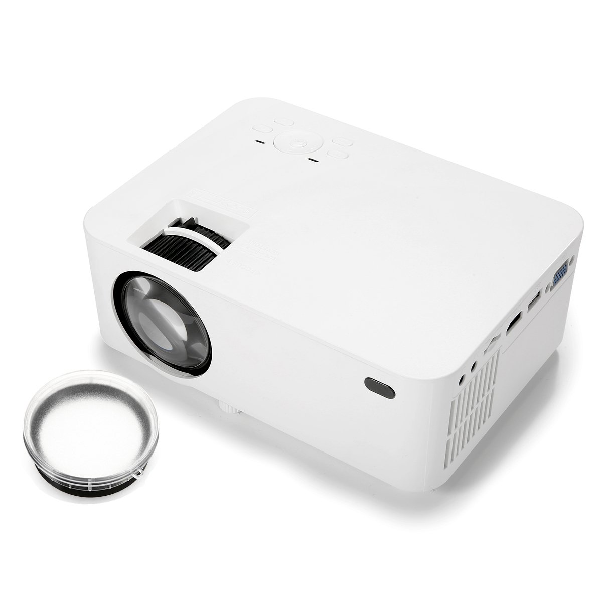 New Version Mini Projector 176" Display 1080P Full HD LCD Movie Projector, 50,000 Hours Lamp Life Home Theater Video Projector with HDMI/AV Cable and 2 New Version Mini Projector 176" Display 1080P Full HD LCD Movie Projector, 50,000 Hours Lamp Life Home Theater Video Projector with HDMI/AV Cable and - Image 2