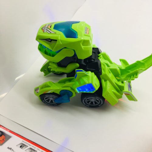 HG-788 Electric Deformation Dinosaur Chariot Deformed Dinosaur Racing Car Children's Puzzle Toys with Light Sound 5
